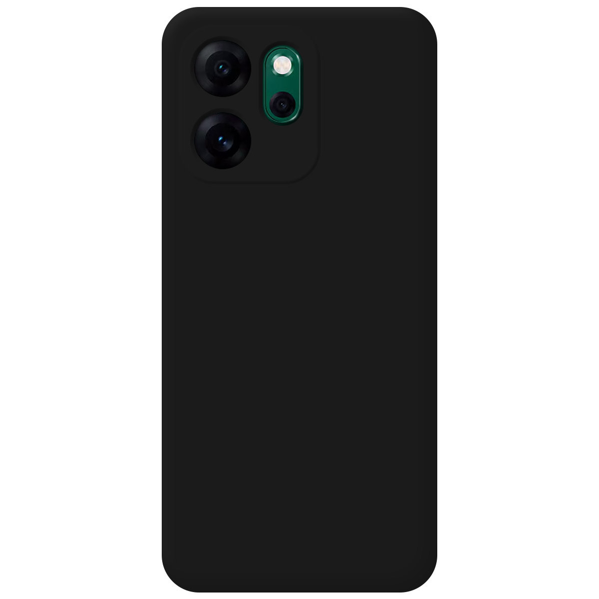 Funda Silicona Líquida Ultra Suave para Oppo Reno 14 F / 14F 5G color Negra