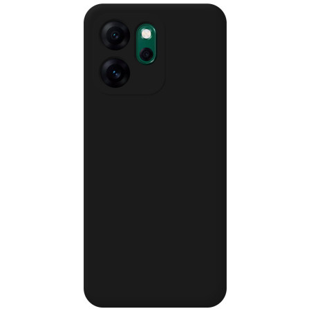Funda Silicona Líquida Ultra Suave para Oppo Reno 14 F / 14F 5G color Negra