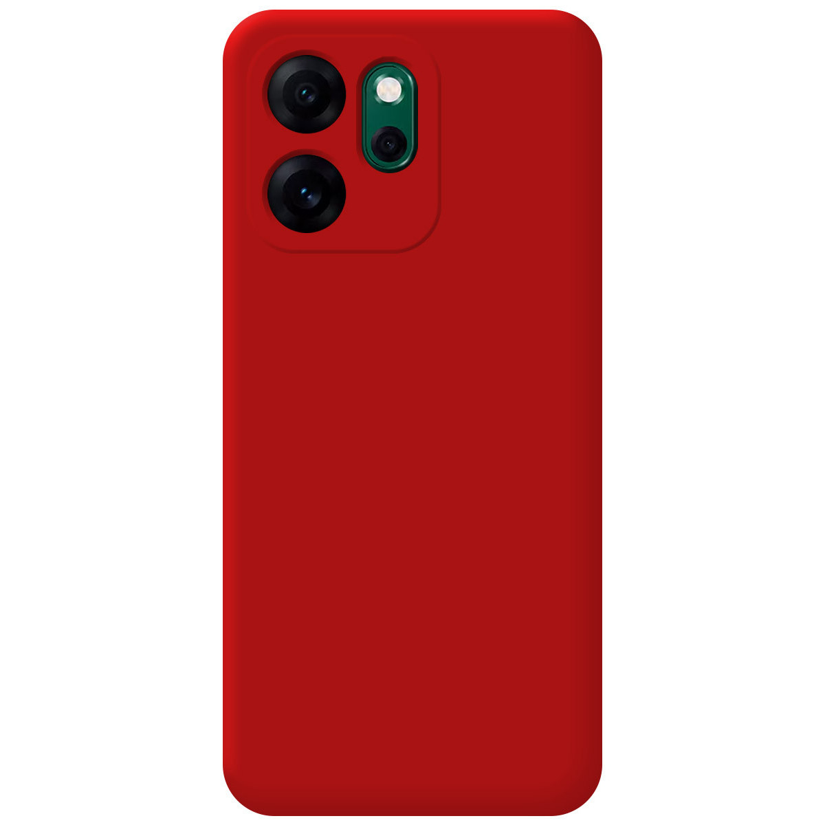 Funda Silicona Líquida Ultra Suave para Oppo Reno 14 F / 14F 5G color Roja