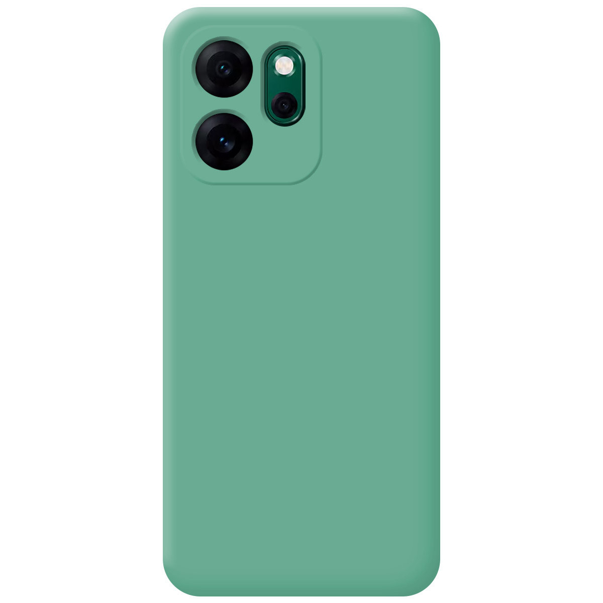 Funda Silicona Líquida Ultra Suave para Oppo Reno 14 F / 14F 5G color Verde