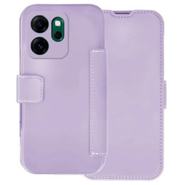 Funda Silicona Suave con Tapa para Oppo Reno 14 F / 14F 5G color Morada