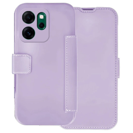 Funda Silicona Suave con Tapa para Oppo Reno 14 F / 14F 5G color Morada
