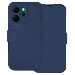 Funda Silicona Suave con Tapa para Oppo Reno 14 FS / 14FS 5G color Azul