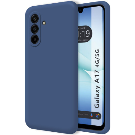 Funda Silicona Líquida Ultra Suave para Samsung Galaxy A17 4G / 5G color Azul