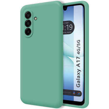 Funda Silicona Líquida Ultra Suave para Samsung Galaxy A17 4G / 5G color Verde