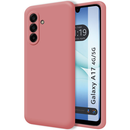 Funda Silicona Líquida Ultra Suave para Samsung Galaxy A17 4G / 5G color Rosa