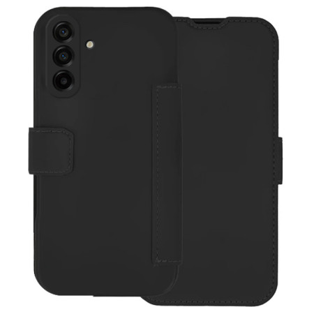 Funda Silicona Suave con Tapa para Samsung Galaxy A17 4G / 5G color Negra