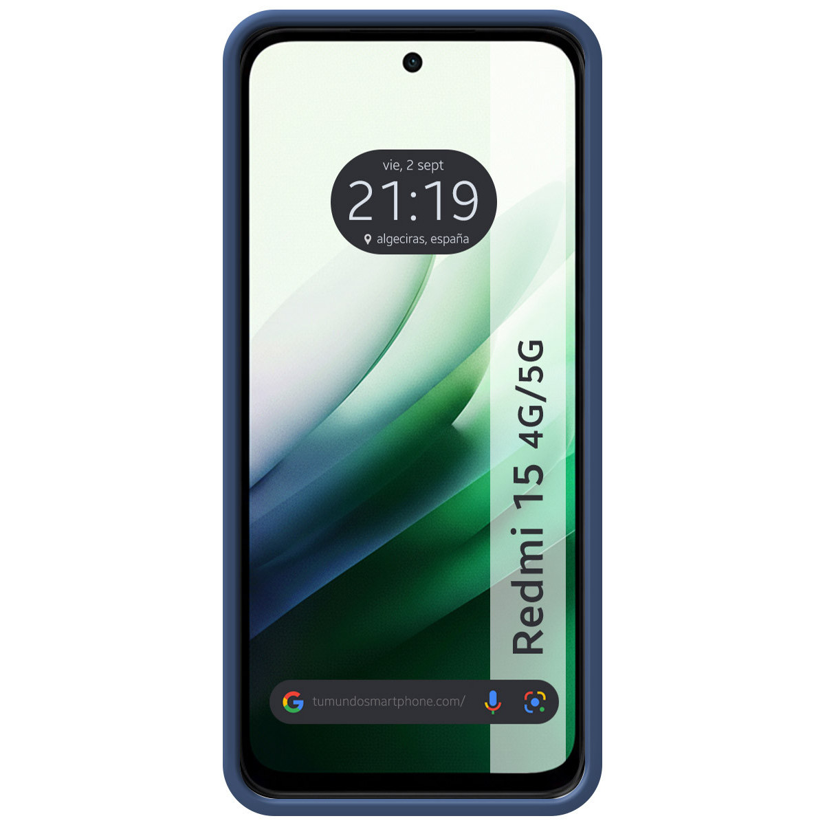 Funda Silicona Líquida Ultra Suave para Xiaomi Redmi 15 4G / 5G color Azul