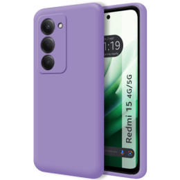 Funda Silicona Líquida Ultra Suave para Xiaomi Redmi 15 4G / 5G color Morada