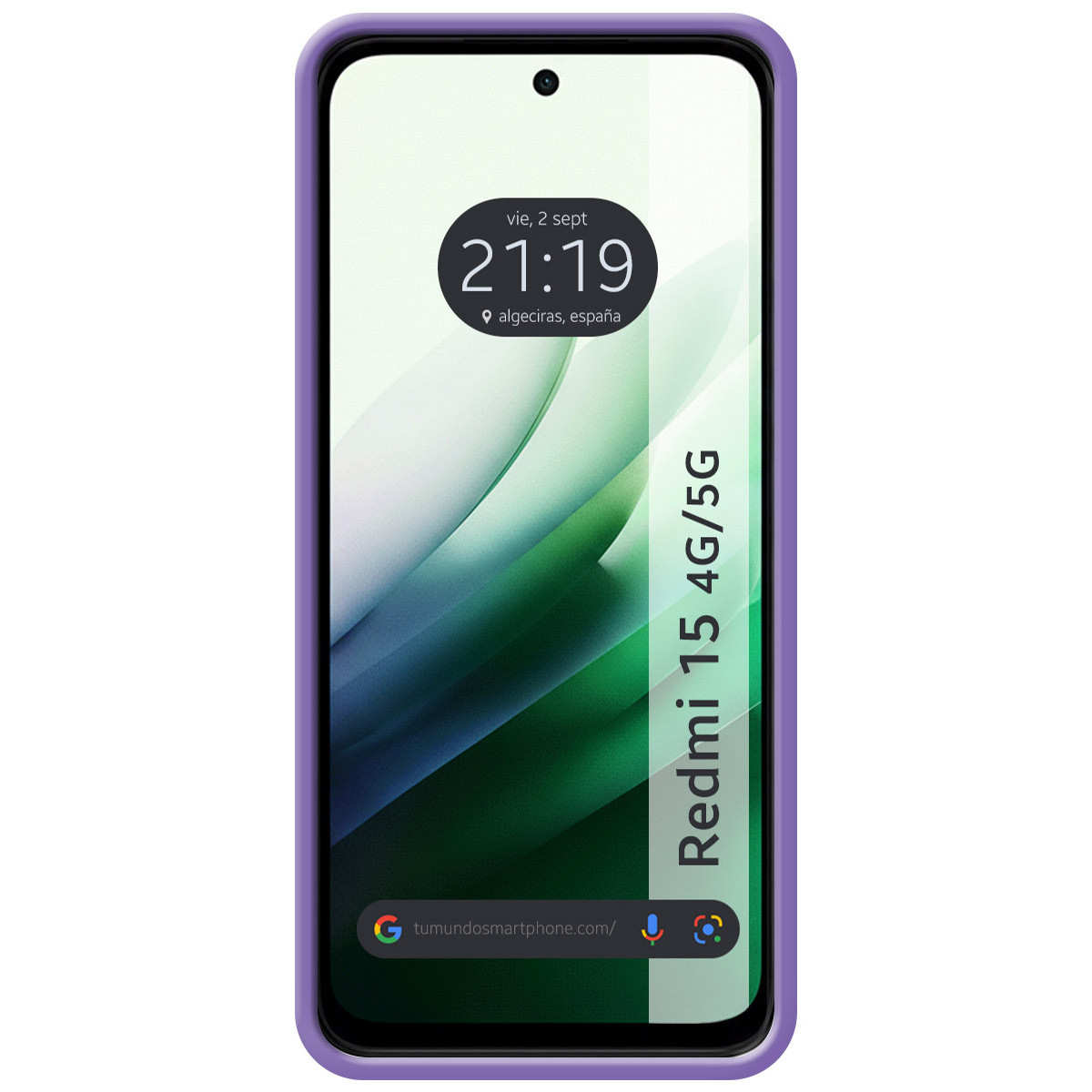 Funda Silicona Líquida Ultra Suave para Xiaomi Redmi 15 4G / 5G color Morada