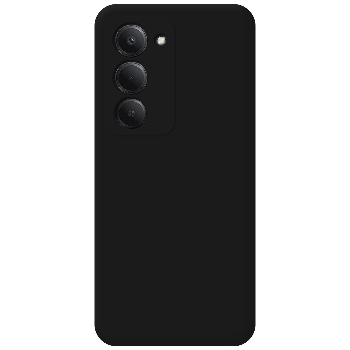 Funda Silicona Líquida Ultra Suave para Xiaomi Redmi 15 4G / 5G color Negra