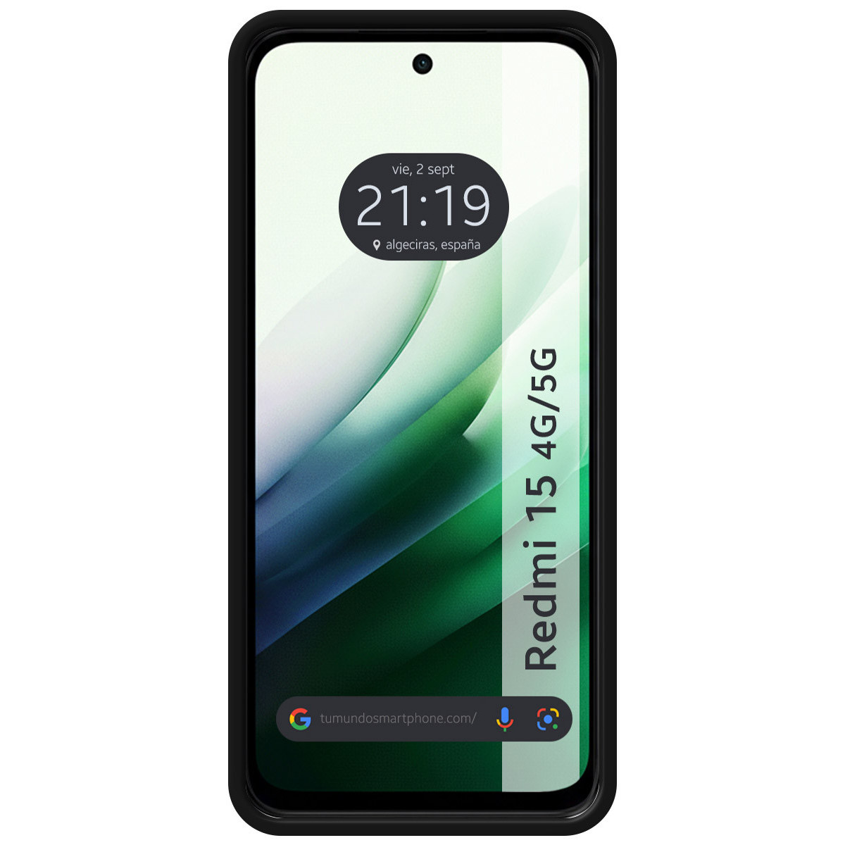 Funda Silicona Líquida Ultra Suave para Xiaomi Redmi 15 4G / 5G color Negra