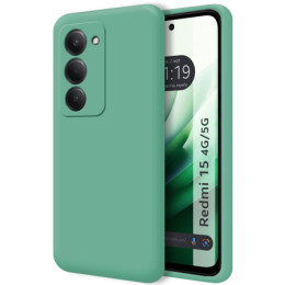 Funda Silicona Líquida Ultra Suave para Xiaomi Redmi 15 4G / 5G color Verde
