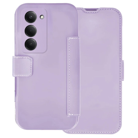 Funda Silicona Suave con Tapa para Xiaomi Redmi 15 4G / 5G color Morada