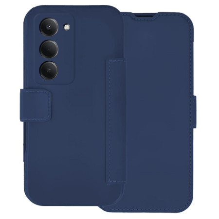 Funda Silicona Suave con Tapa para Xiaomi Redmi 15 4G / 5G color Azul