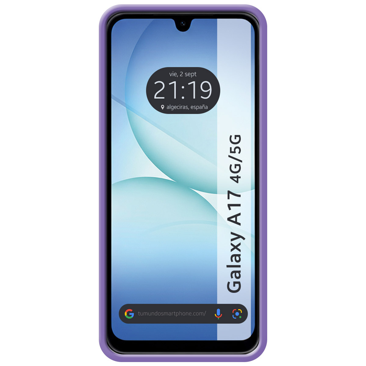 Funda Silicona Líquida Ultra Suave para Samsung Galaxy A17 4G / 5G color Morada