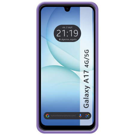 Funda Silicona Líquida Ultra Suave para Samsung Galaxy A17 4G / 5G color Morada