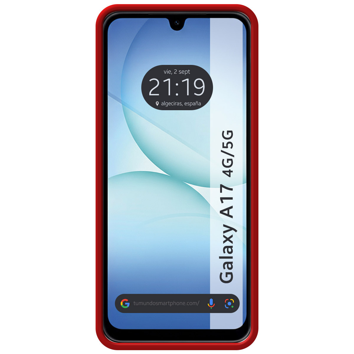 Funda Silicona Líquida Ultra Suave para Samsung Galaxy A17 4G / 5G color Roja