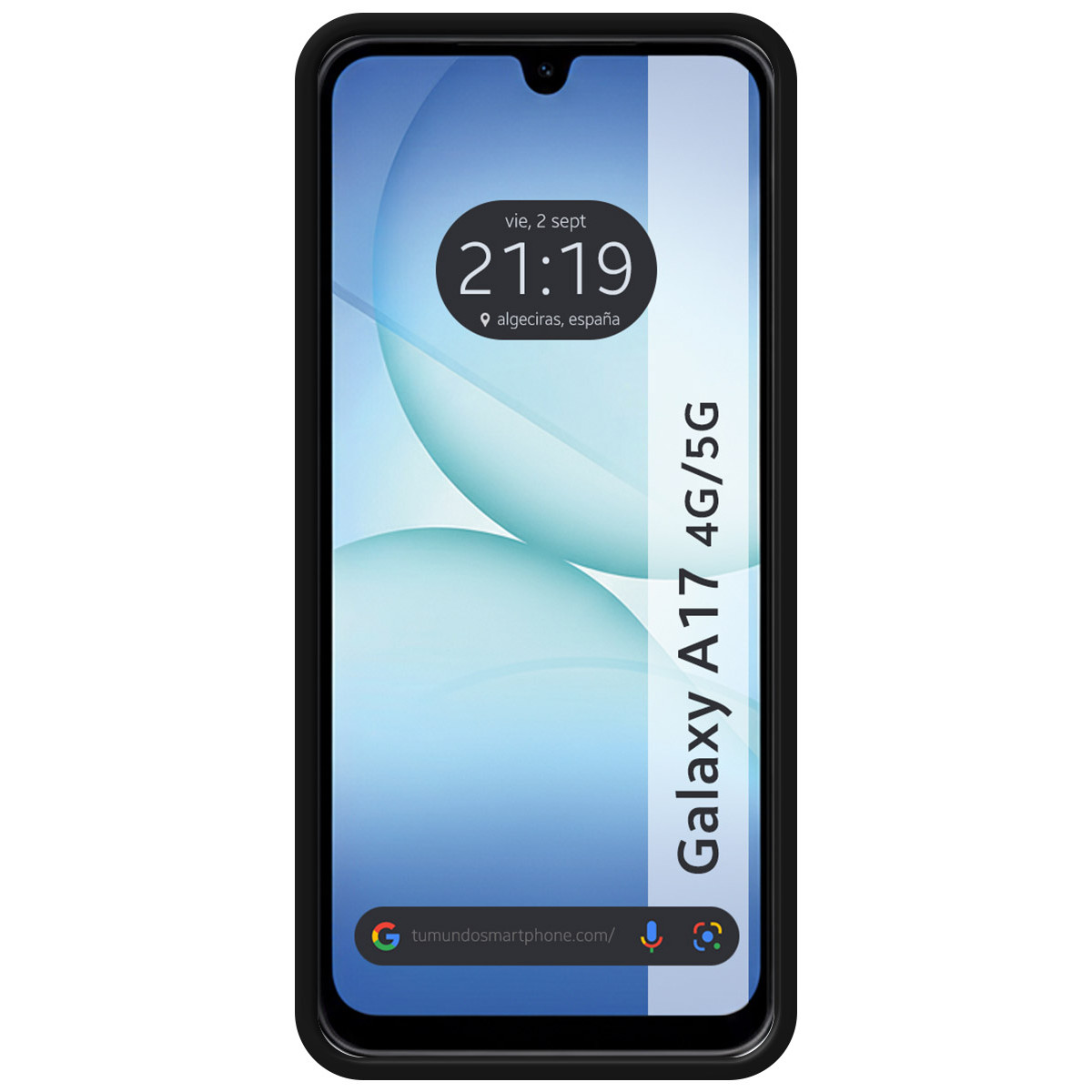 Funda Silicona Líquida Ultra Suave para Samsung Galaxy A17 4G / 5G color Negra