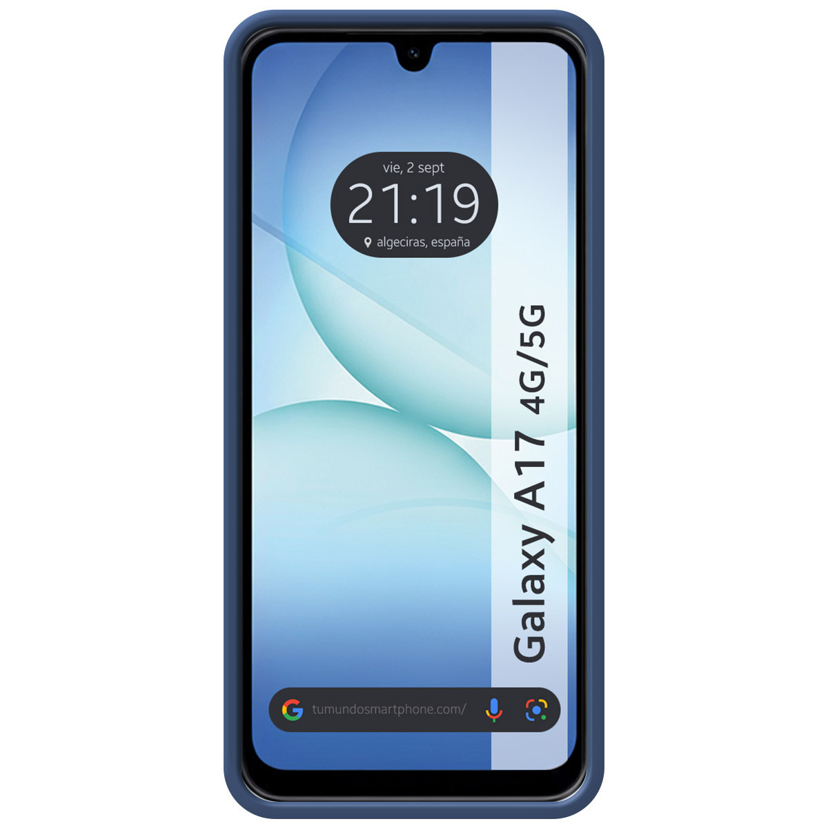Funda Silicona Líquida Ultra Suave para Samsung Galaxy A17 4G / 5G color Azul