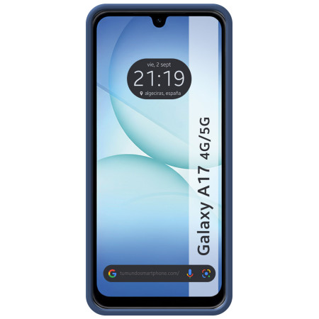 Funda Silicona Líquida Ultra Suave para Samsung Galaxy A17 4G / 5G color Azul