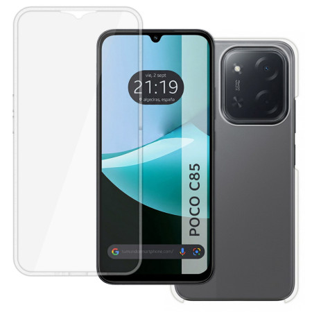 Funda Doble Transparente Pc + Tpu Full Body 360 para Xiaomi Poco C85