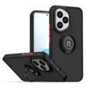 Funda Mate con Borde Negro y Anillo Giratorio 360 para Huawei Honor 400 Lite 5G