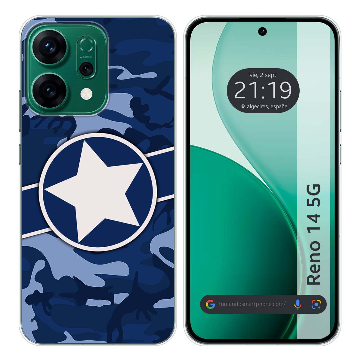 Funda Silicona para Oppo Reno 14 5G diseño Camuflaje 03 Dibujos