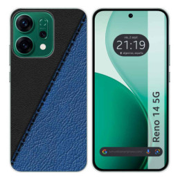 Funda Silicona para Oppo Reno 14 5G diseño Cuero 02 Dibujos