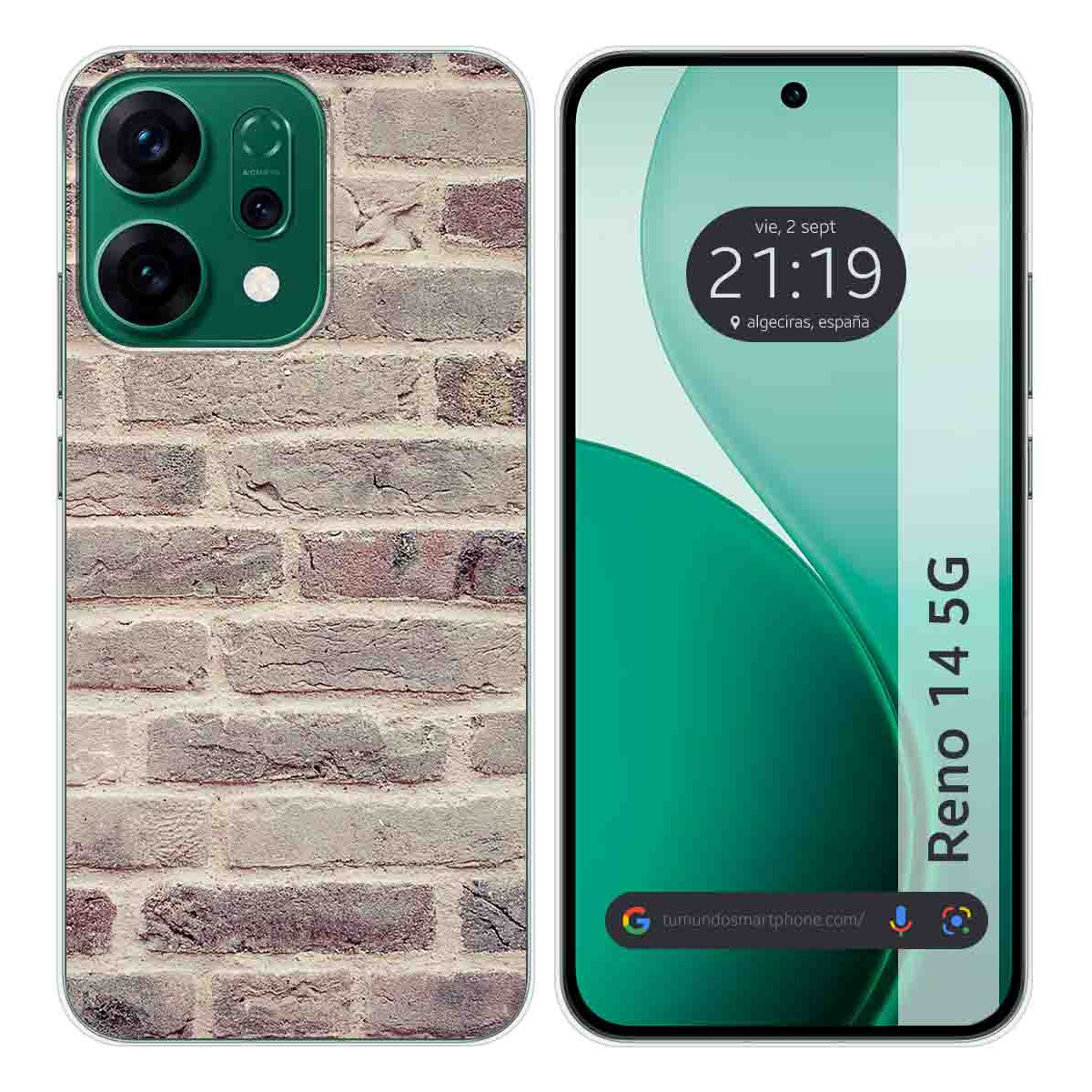 Funda Silicona para Oppo Reno 14 5G diseño Ladrillo 01 Dibujos