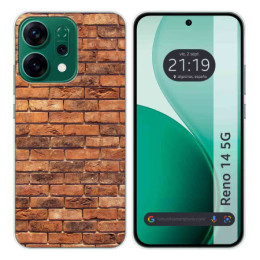 Funda Silicona para Oppo Reno 14 5G diseño Ladrillo 04 Dibujos
