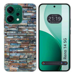 Funda Silicona para Oppo Reno 14 5G diseño Ladrillo 05 Dibujos