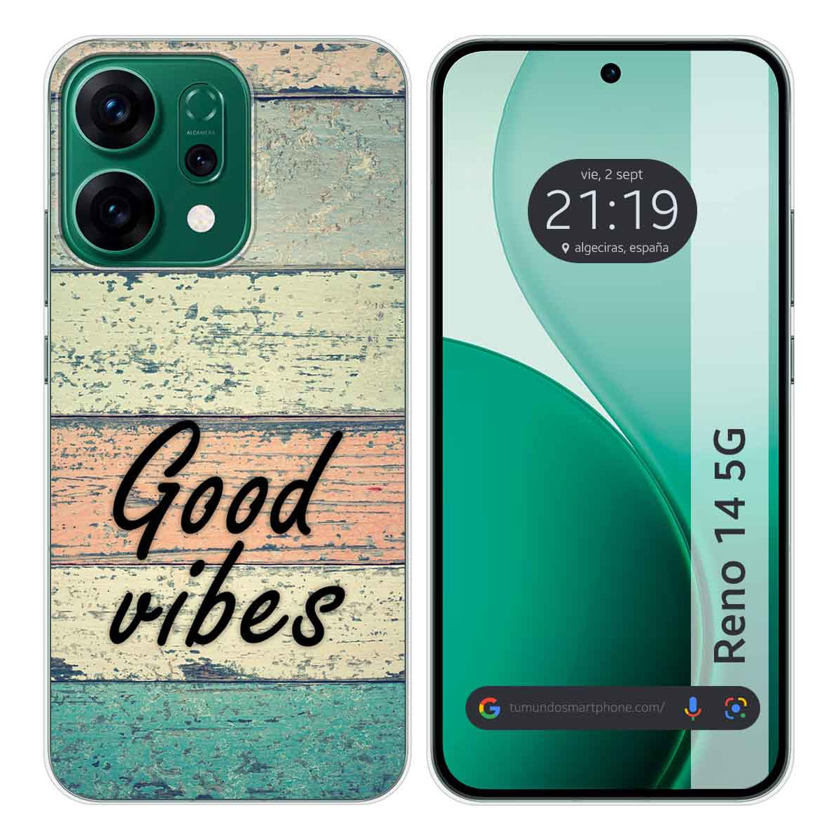 Funda Silicona para Oppo Reno 14 5G diseño Madera 01 Dibujos