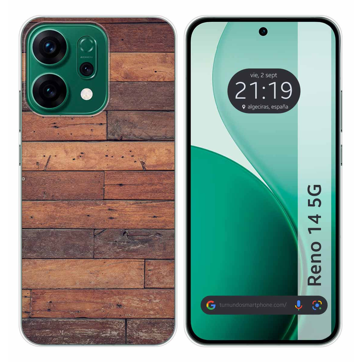 Funda Silicona para Oppo Reno 14 5G diseño Madera 03 Dibujos