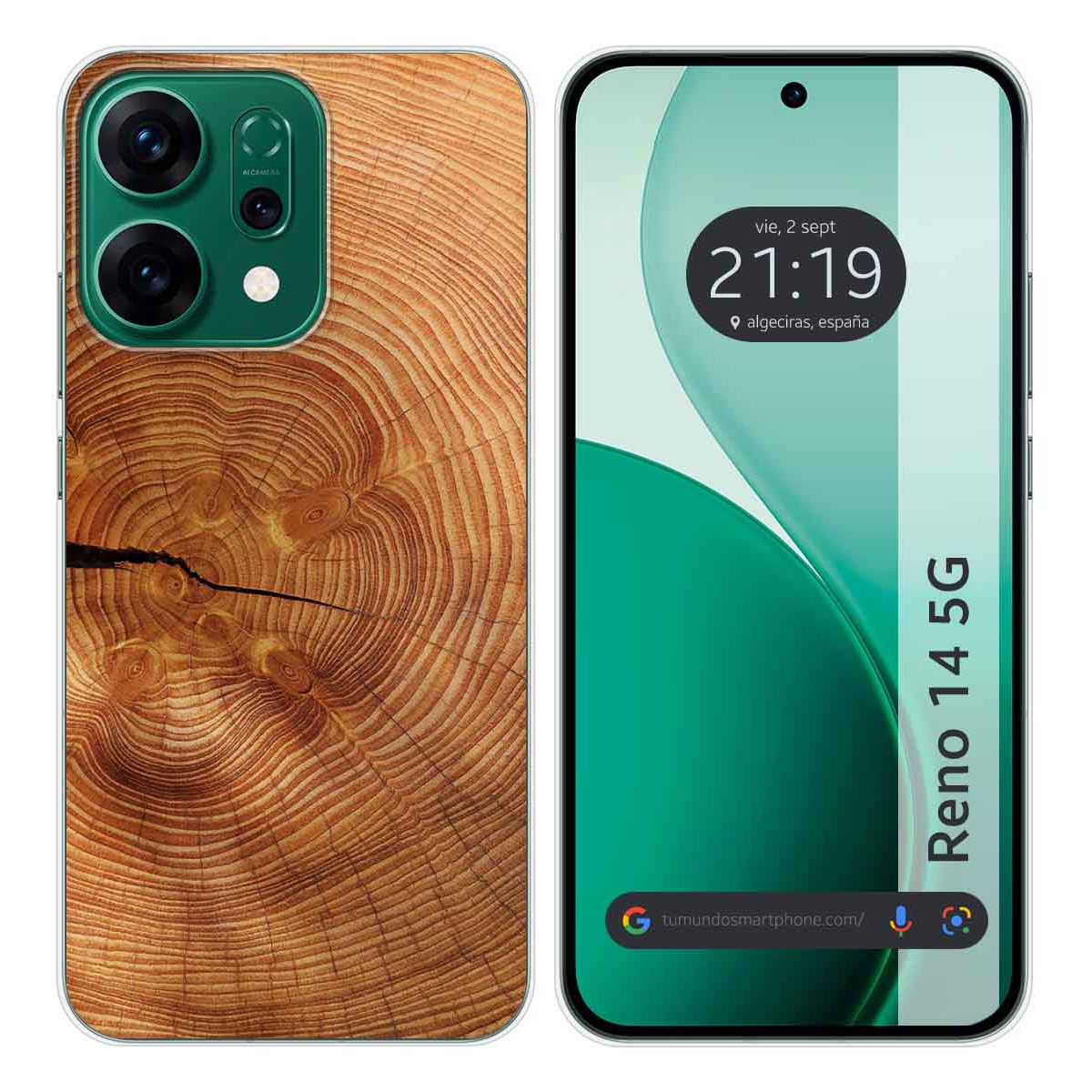 Funda Silicona para Oppo Reno 14 5G diseño Madera 04 Dibujos