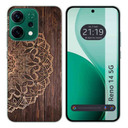 Funda Silicona para Oppo Reno 14 5G diseño Madera 06 Dibujos