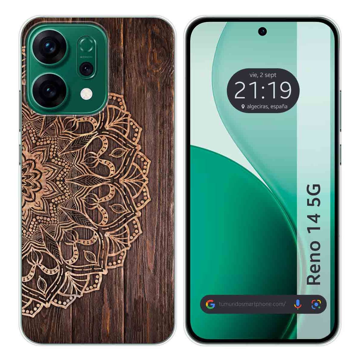 Funda Silicona para Oppo Reno 14 5G diseño Madera 06 Dibujos