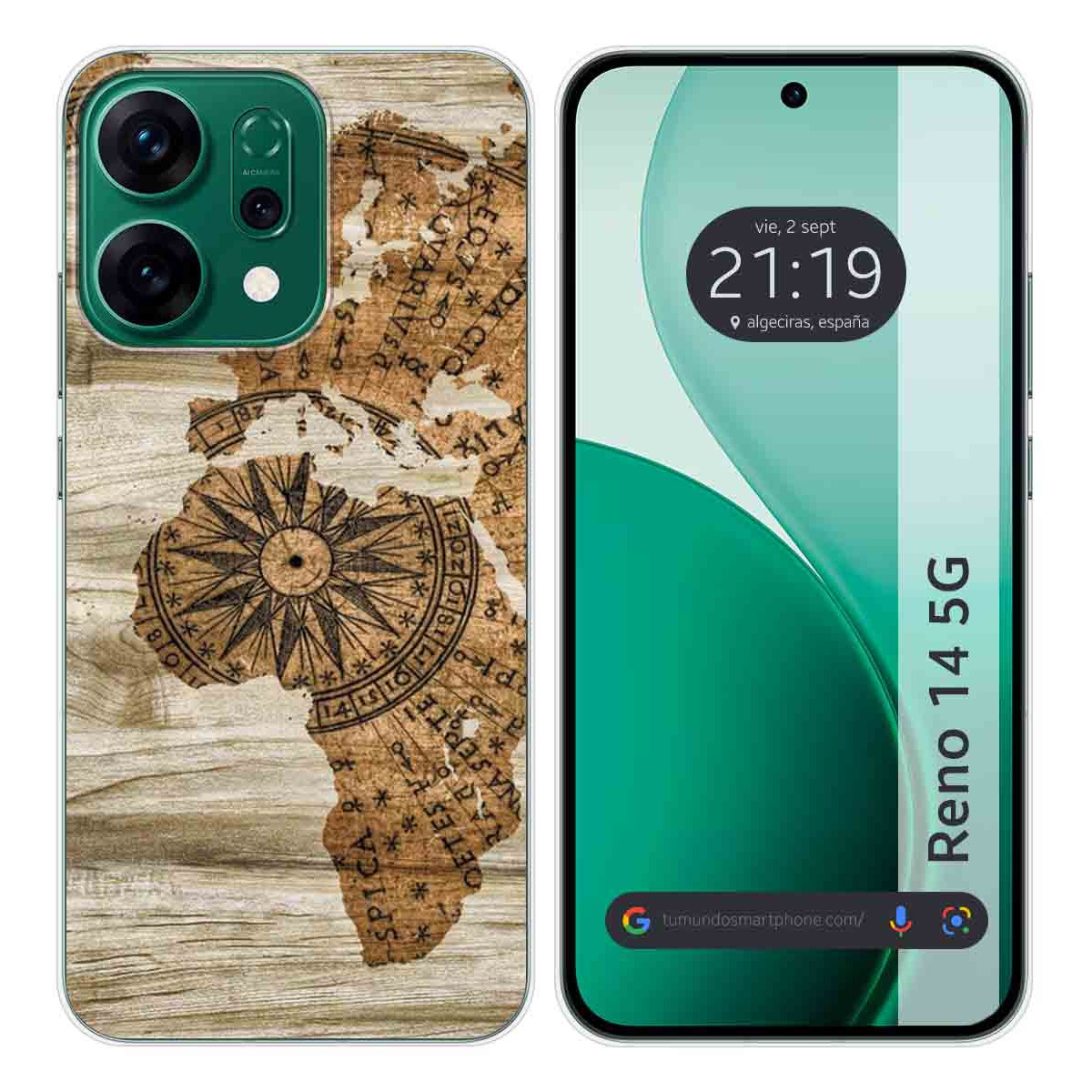 Funda Silicona para Oppo Reno 14 5G diseño Madera 07 Dibujos