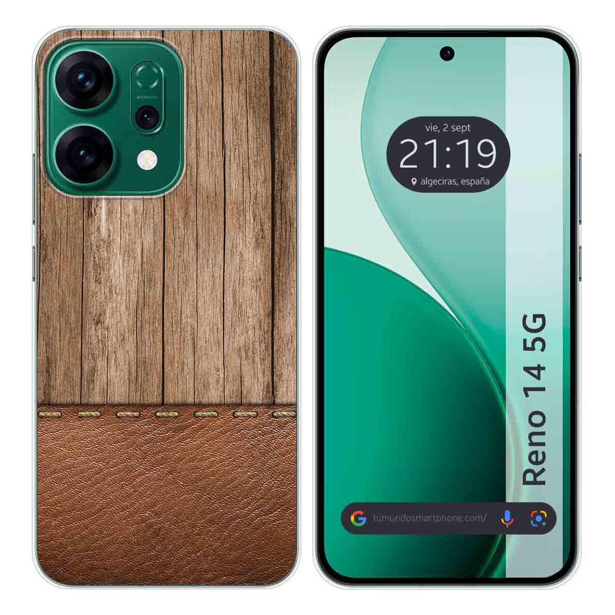 Funda Silicona para Oppo Reno 14 5G diseño Madera 09 Dibujos