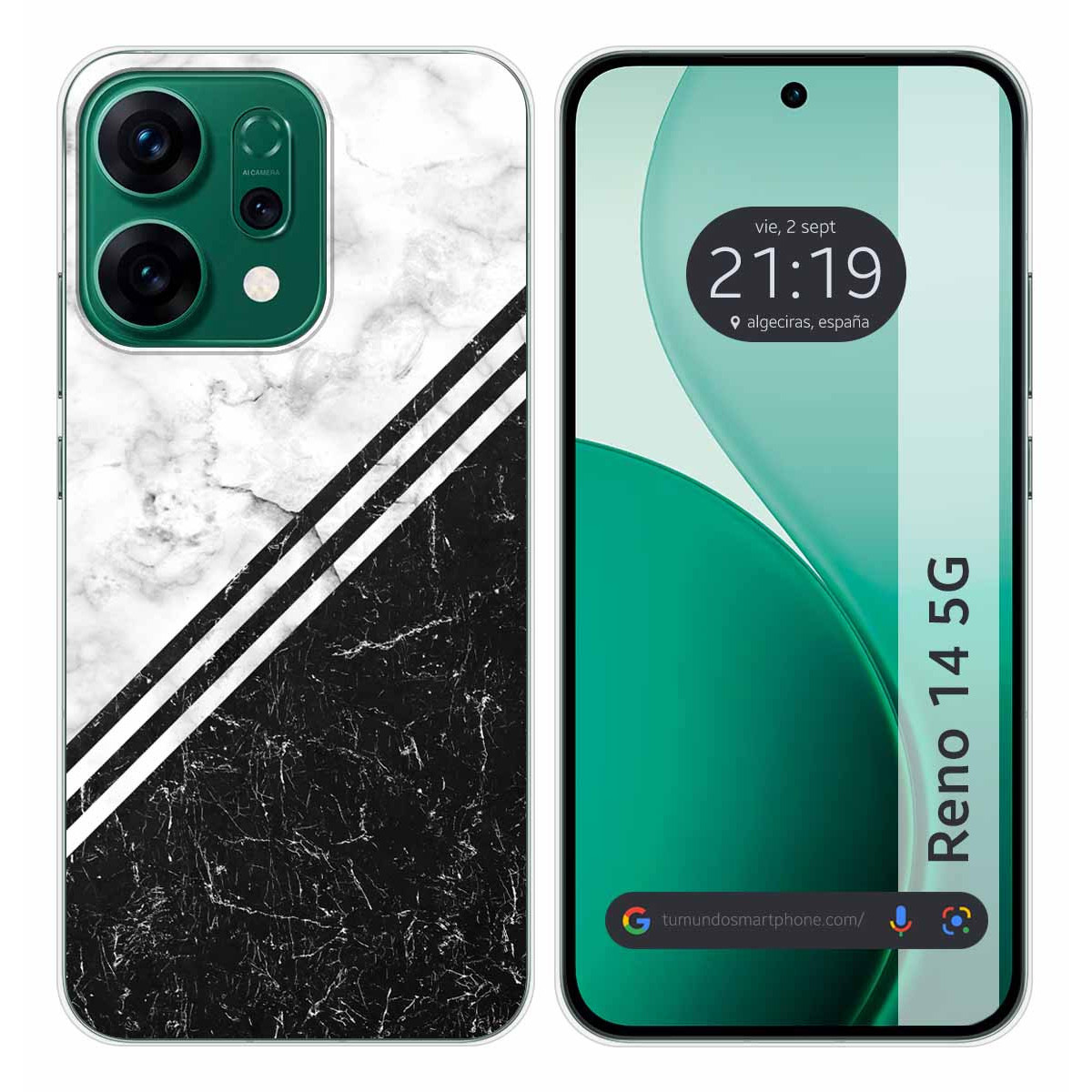 Funda Silicona para Oppo Reno 14 5G diseño Mármol 01 Dibujos