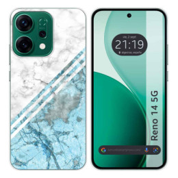 Funda Silicona para Oppo Reno 14 5G diseño Mármol 02 Dibujos