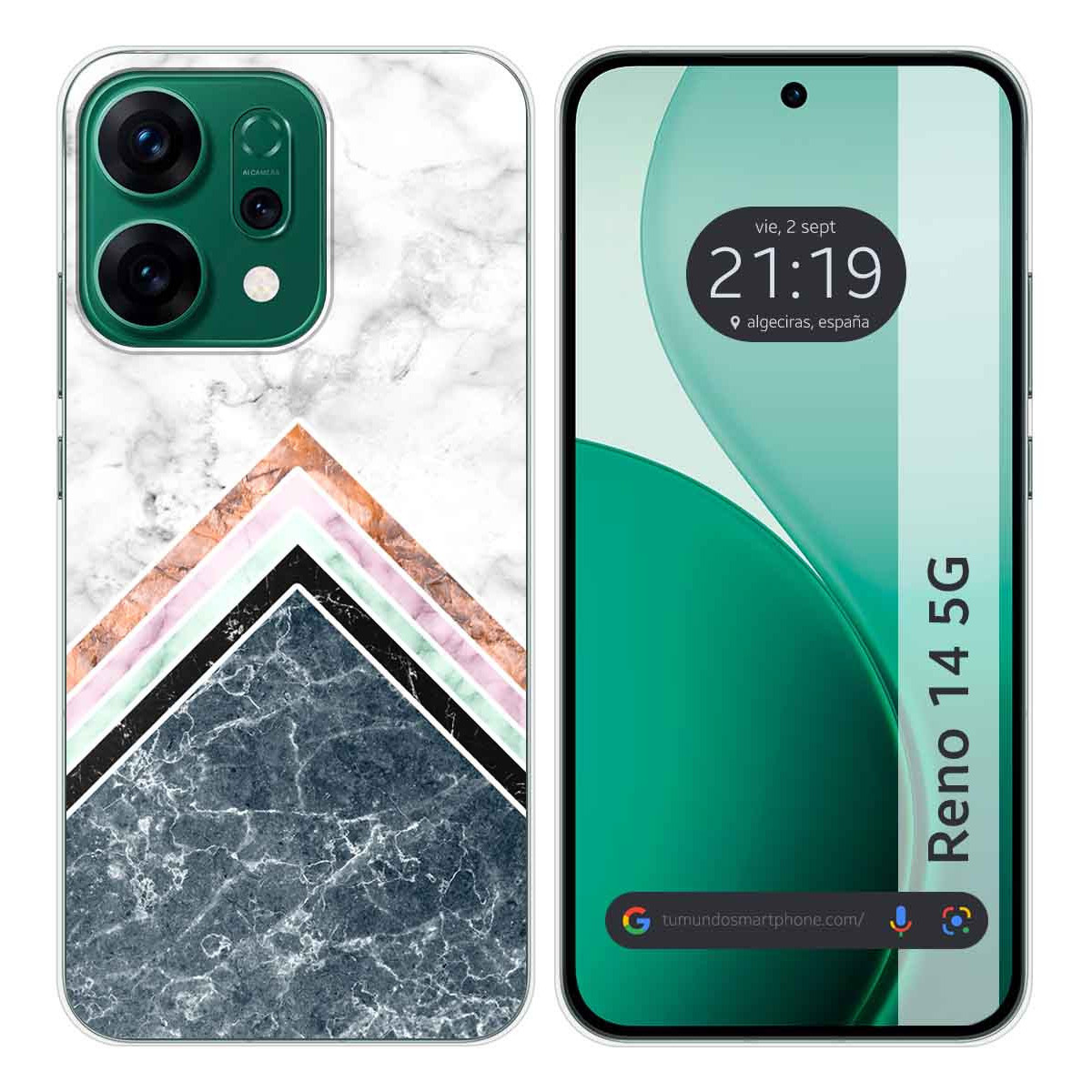 Funda Silicona para Oppo Reno 14 5G diseño Mármol 05 Dibujos