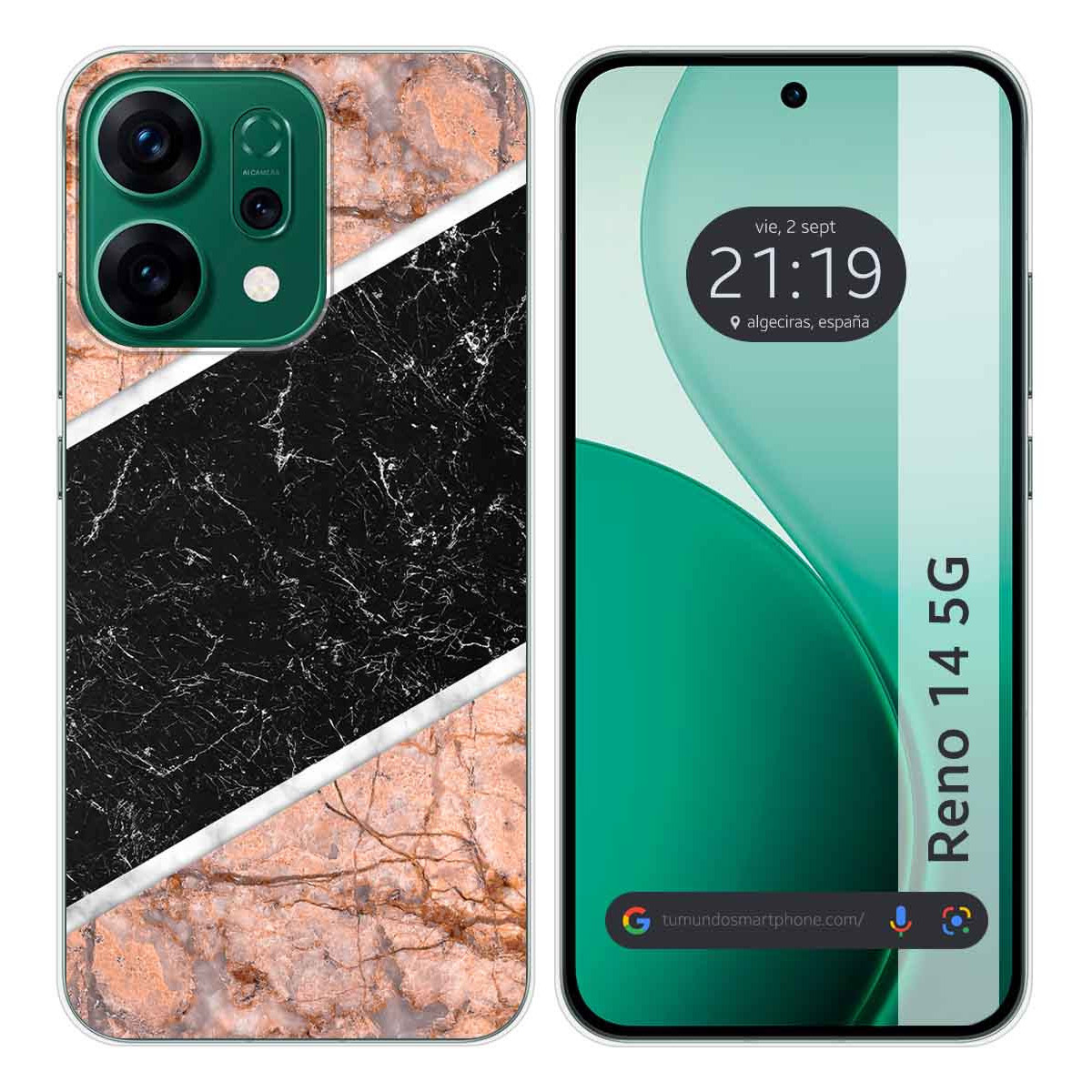 Funda Silicona para Oppo Reno 14 5G diseño Mármol 07 Dibujos