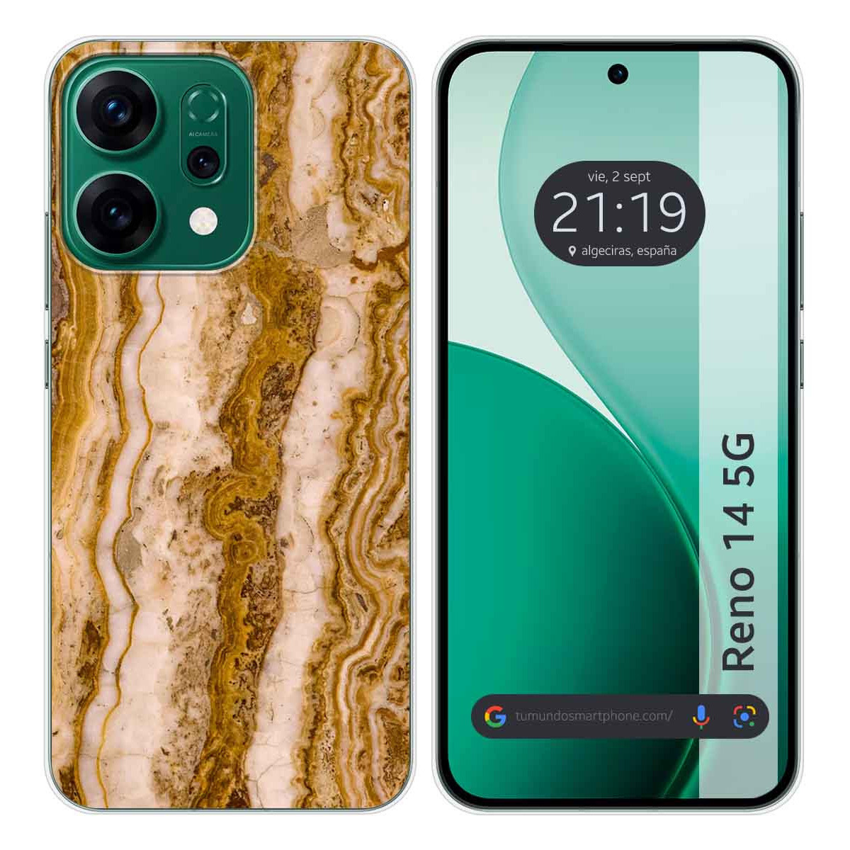 Funda Silicona para Oppo Reno 14 5G diseño Mármol 10 Dibujos