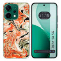 Funda Silicona para Oppo Reno 14 5G diseño Mármol 12 Dibujos