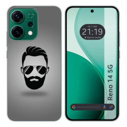Funda Silicona para Oppo Reno 14 5G diseño Barba Dibujos