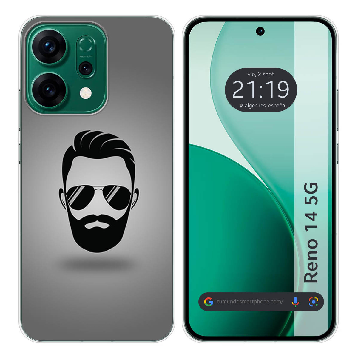Funda Silicona para Oppo Reno 14 5G diseño Barba Dibujos
