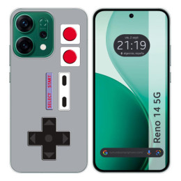 Funda Silicona para Oppo Reno 14 5G diseño Consola Dibujos