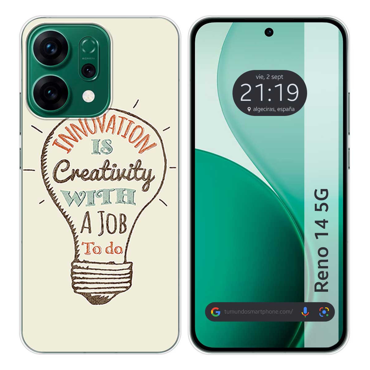 Funda Silicona para Oppo Reno 14 5G diseño Creativity Dibujos