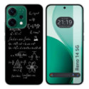 Funda Silicona para Oppo Reno 14 5G diseño Formulas Dibujos